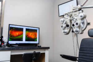 Eye exam room at Lowcountry Eye Care's Goose Creek location